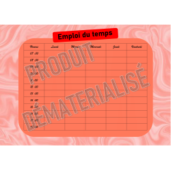 Emplois du temps