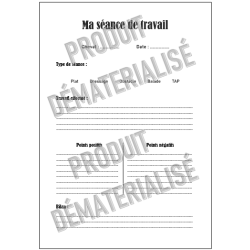 Carnet de suivi de Séances