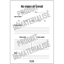 Carnet de suivi de Séances et de Soins