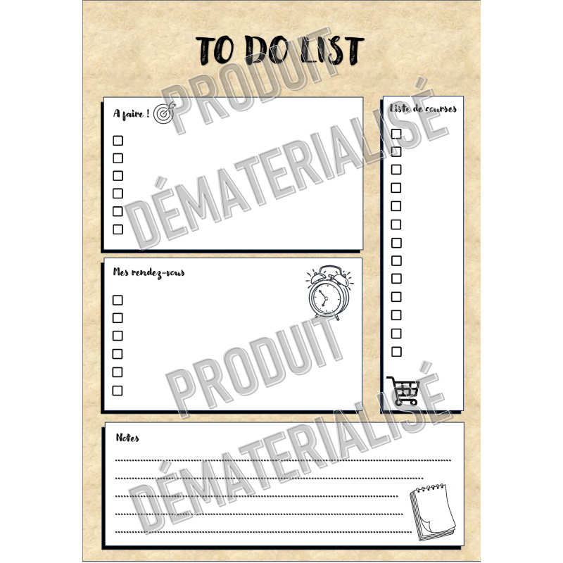 To do list