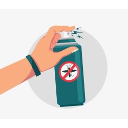 Produit anti-insectes équin