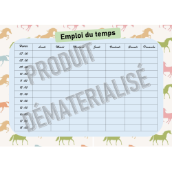 Emplois du temps